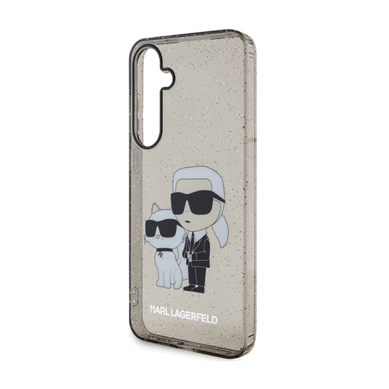 Karl Lagerfeld IML Glitter Karl & Choupette - Case for Samsung Galaxy S24+ (black) 6
