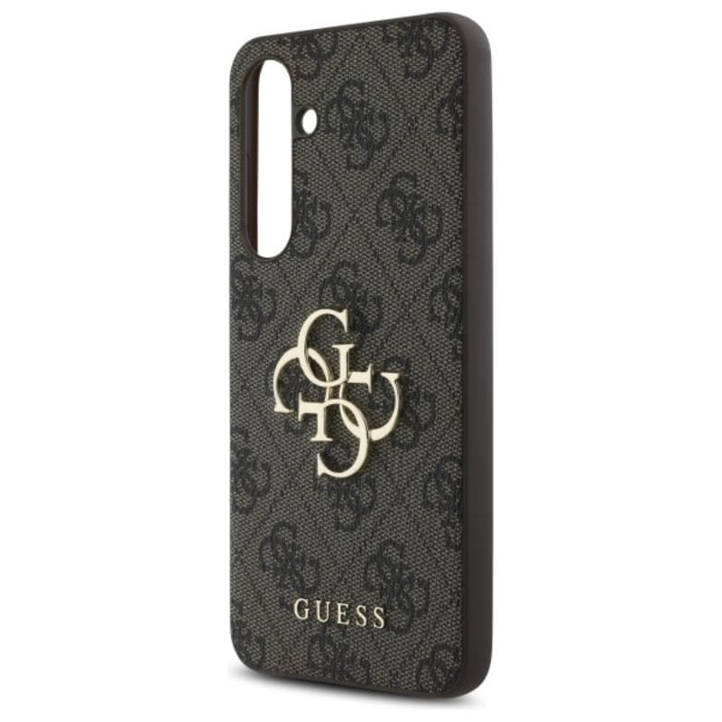 Guess 4G Big Metal Logo - Case for Samsung Galaxy S24 FE (brown) 6