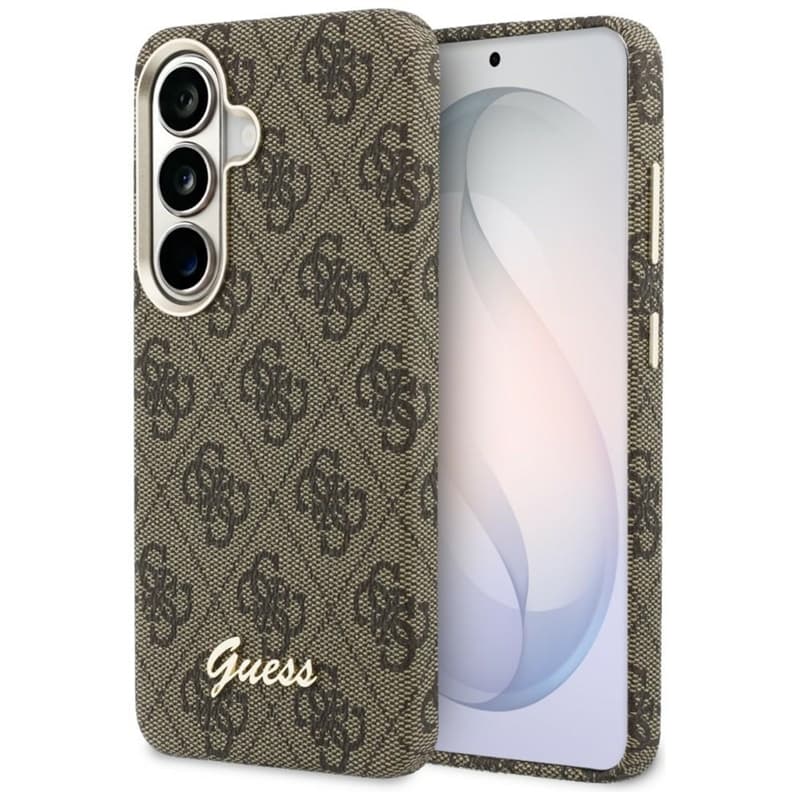 Guess 4G Script MagSafe - Samsung Galaxy S26 Case (Brown) 1