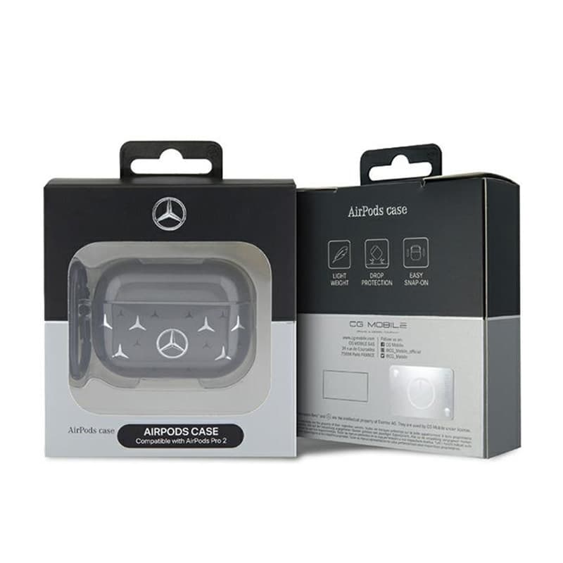 Mercedes Large Star Pattern - AirPods Pro 2 Case (black)  4