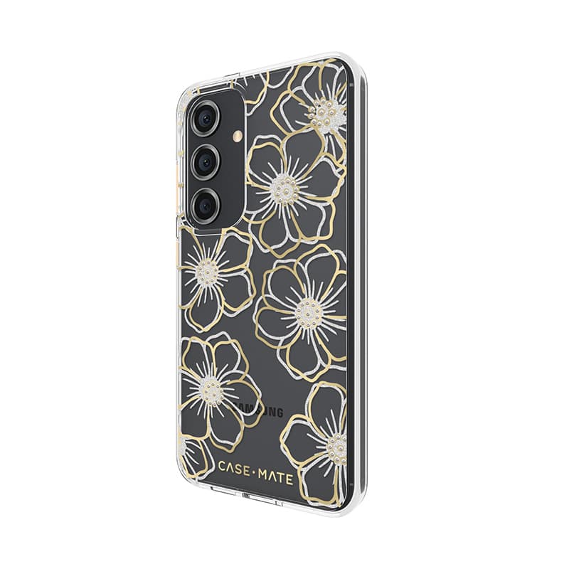 Case-Mate Floral Gems - Case for Samsung Galaxy S24 (Gold) 2