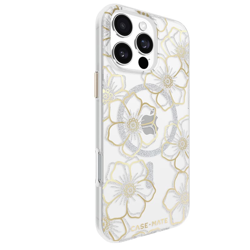 Case-Mate Floral Gems MagSafe - Case for iPhone 16 Pro Max (Gold) 3