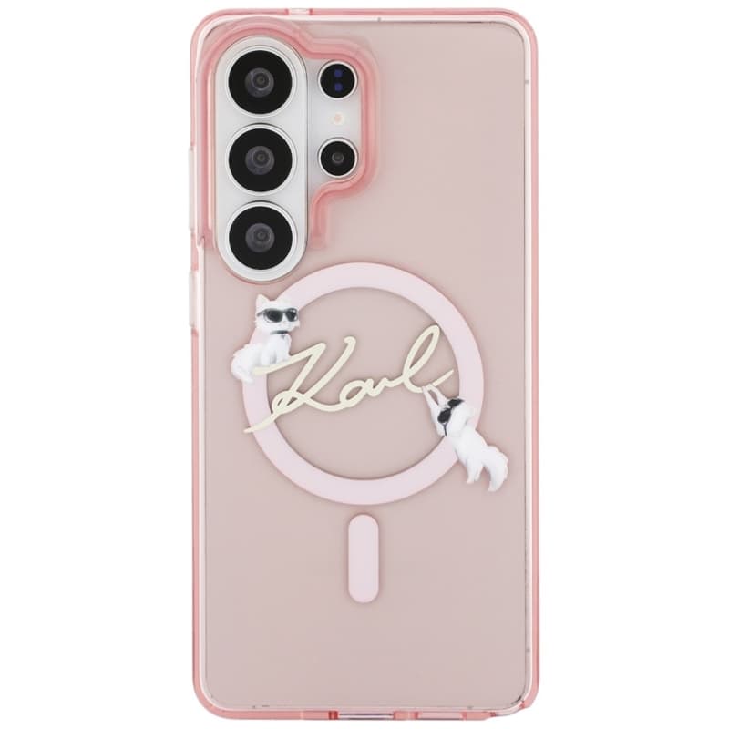 Karl Lagerfeld IML KC Script MagSafe - Samsung Galaxy S26 Ultra Case (Pink) 3