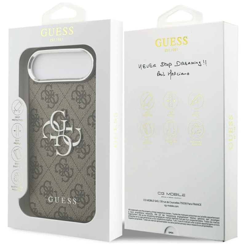 Guess 4G Big 4G Classic Logo - Case iPhone Air (Brown / Silver) 8