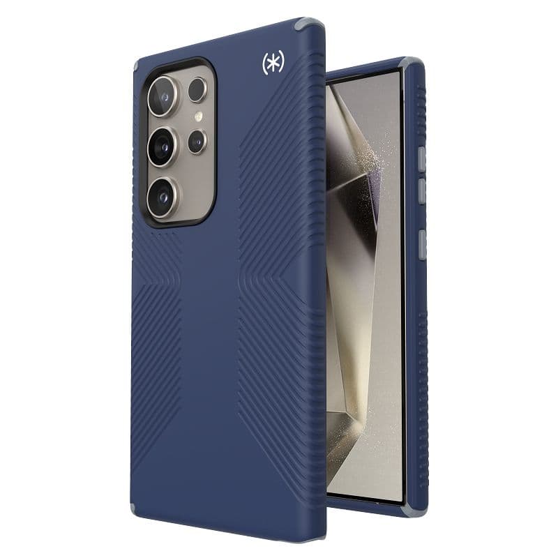 Speck Presidio2 Grip - Samsung Galaxy S24 Ultra Case (Coastal Blue / Dust Gray) 7