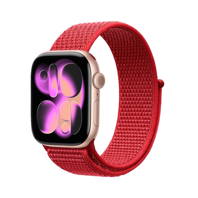 Crong Nylon - Sport Band for Apple Watch 38/40/41/42 mm (Red Fusion) 6