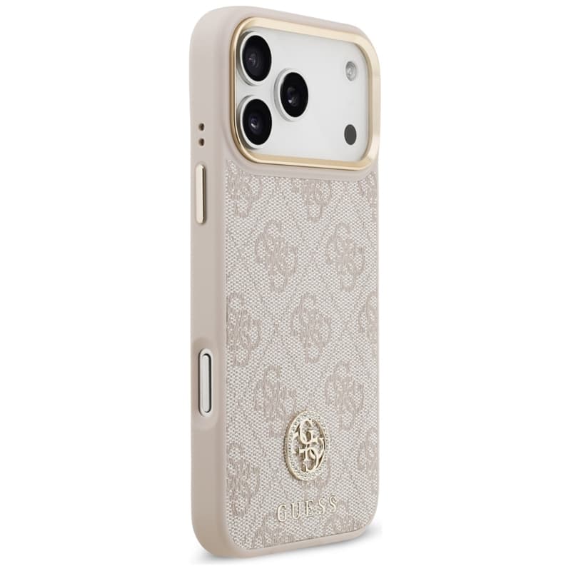 Guess 4G Strass Logo MagSafe - Case iPhone 17 Pro Max (Pink) 4