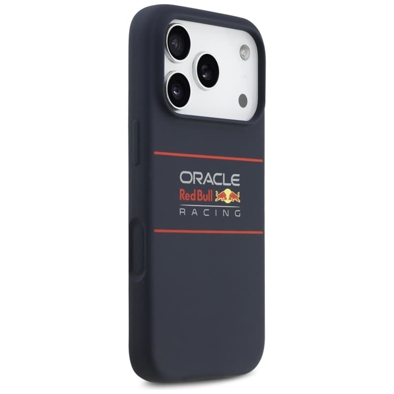 Red Bull Silicone Horizontal Centered Logo MagSafe - iPhone 17 Pro Case (Navy Blue) 4