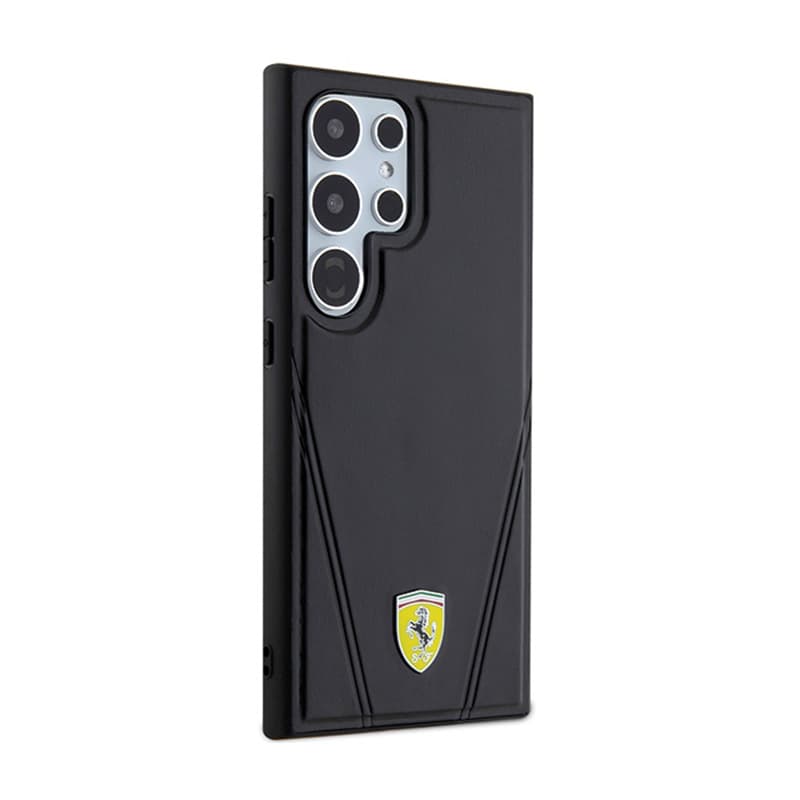 Ferrari Hot Stamp V Lines MagSafe - Samsung Galaxy S24 Ultra case (black) 4