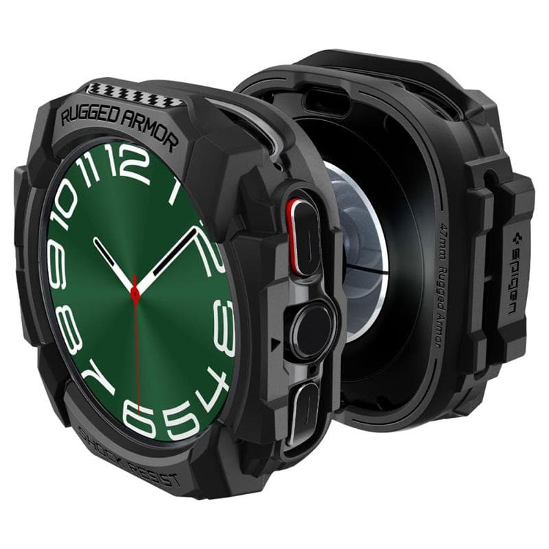 Spigen Rugged Armor - Case for Samsung Galaxy Watch Ultra 47 mm (2025/2024) (Matte Black) 8
