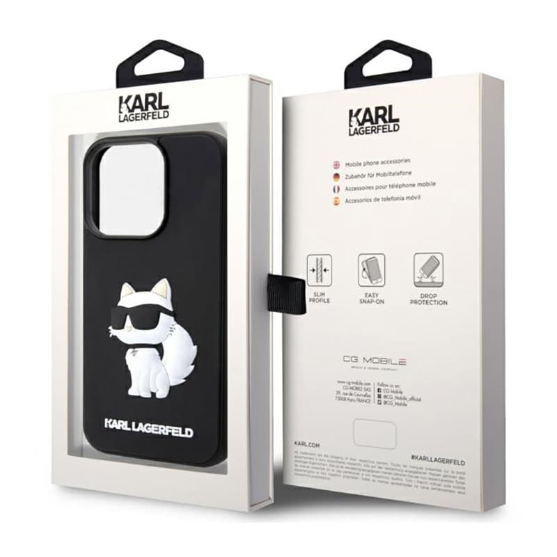 Karl Lagerfeld 3D Rubber NFT Choupette - Case for iPhone 14 Pro Max (Black) 8