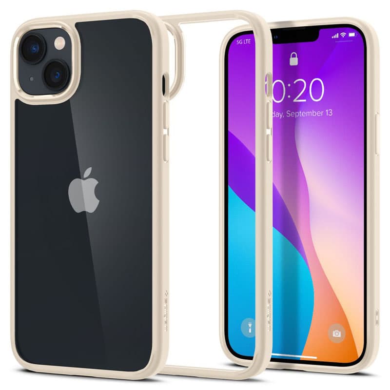 Spigen Ulra Hybrid - Case for iPhone 15 Plus / iPhone 14 Plus (Beige) 4