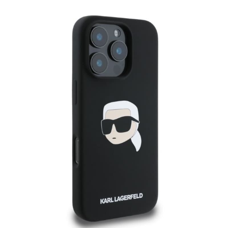 Karl Lagerfeld Silicone Karl Head Print MagSafe - Case iPhone 16 Pro Max (black) 2