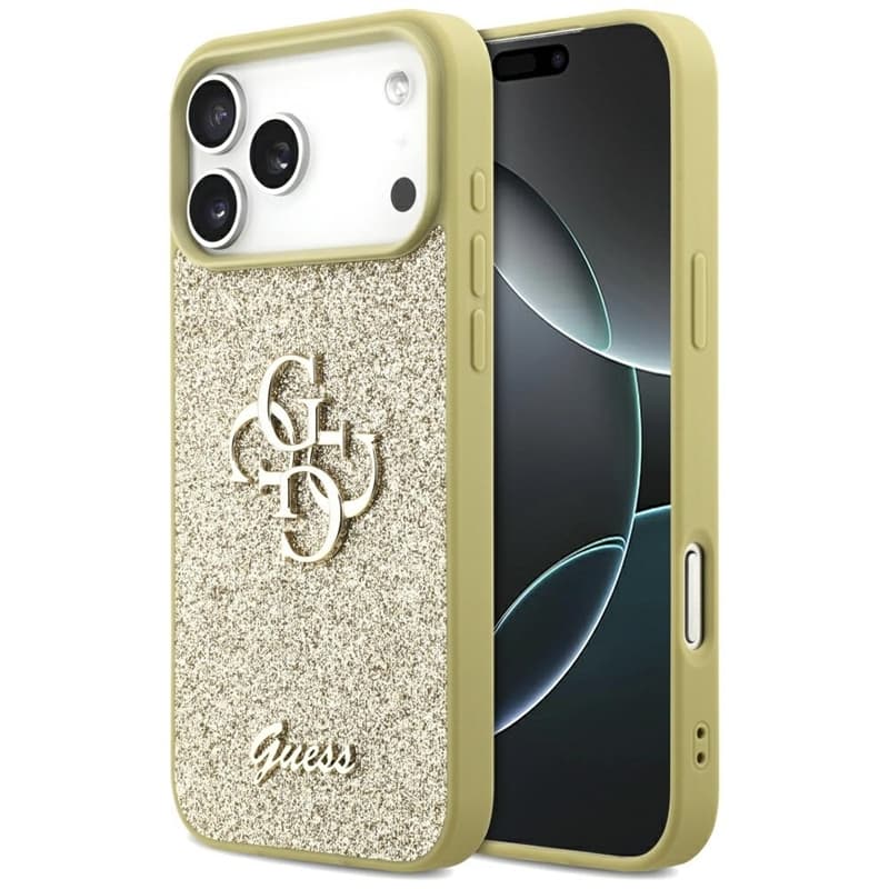 Guess Fixed Glitter Big 4G - Case for iPhone 17 Pro Max (gold) 1