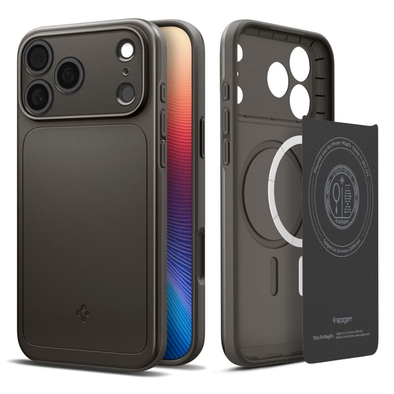 Spigen Thin Fit Mag MagSafe - Case for iPhone 17 Pro (Gunmetal) 1