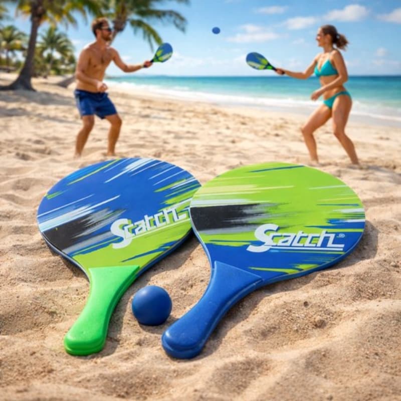 Scatch - 3-piece beach tennis set with rackets and ball 3