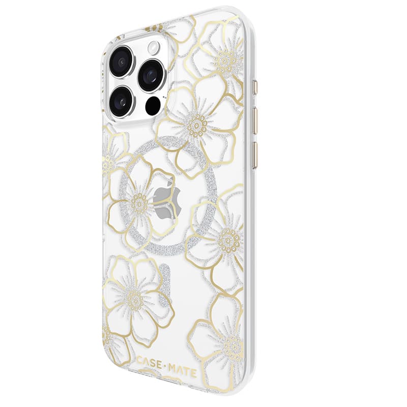 Case-Mate Floral Gems MagSafe - Case for iPhone 16 Pro Max (Gold) 4
