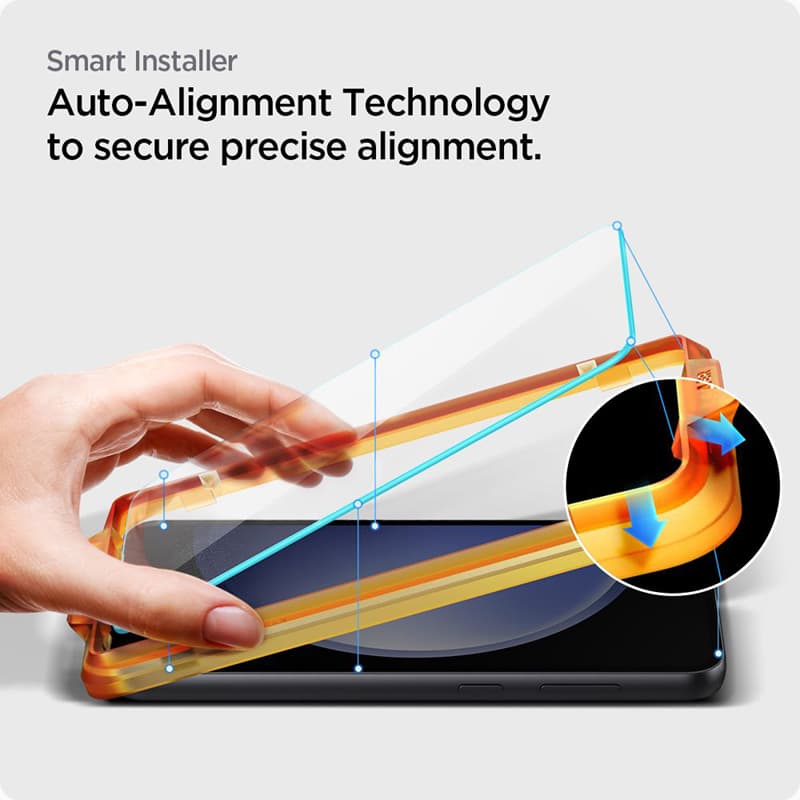 Spigen Alm Glas.TR 2-Pack - Tempered glass for Samsung Galaxy S23 FE (Clear) 7
