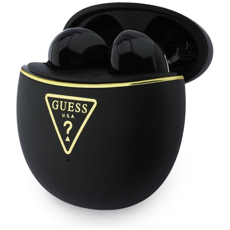 Guess Gold Line Triangle - TWS Bluetooth Headphones + Charging Case (Black) 3