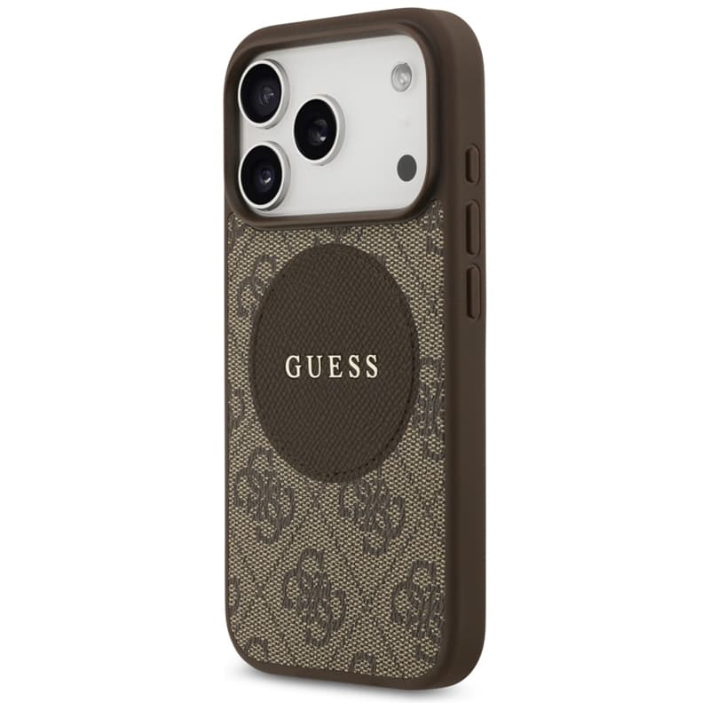 Guess 4G Circle Classic Logo MagSafe – Case iPhone 17 Pro (Brown) 2