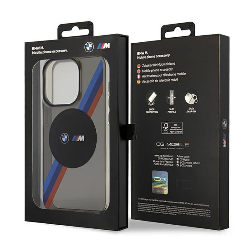 BMW Tricolor Stripes MagSafe - Case for iPhone 14 Pro (Grey) 8