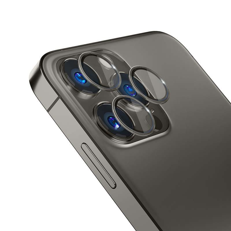 3mk Lens Protection Pro - Camera Lens Glass for iPhone 15 Pro (Graphite) 2