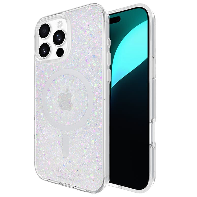 Kate Spade New York Protective MagSafe - Case for iPhone 16 Pro Max (Chunky Glitter)