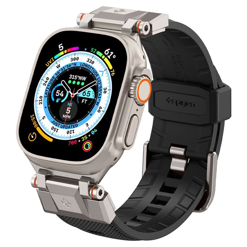 Spigen DuraPro Armor - Strap for Apple Watch 42/44/45/49 mm (Black) 4