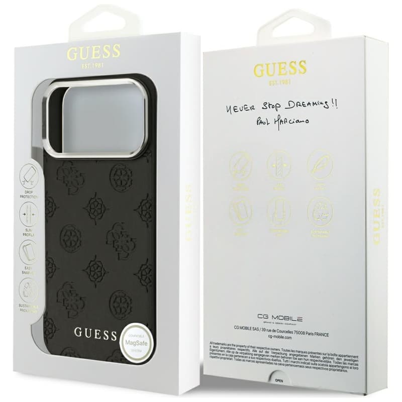Guess Peony Hot Stamp Script MagSafe - Case iPhone 17 Pro Max (black) 8