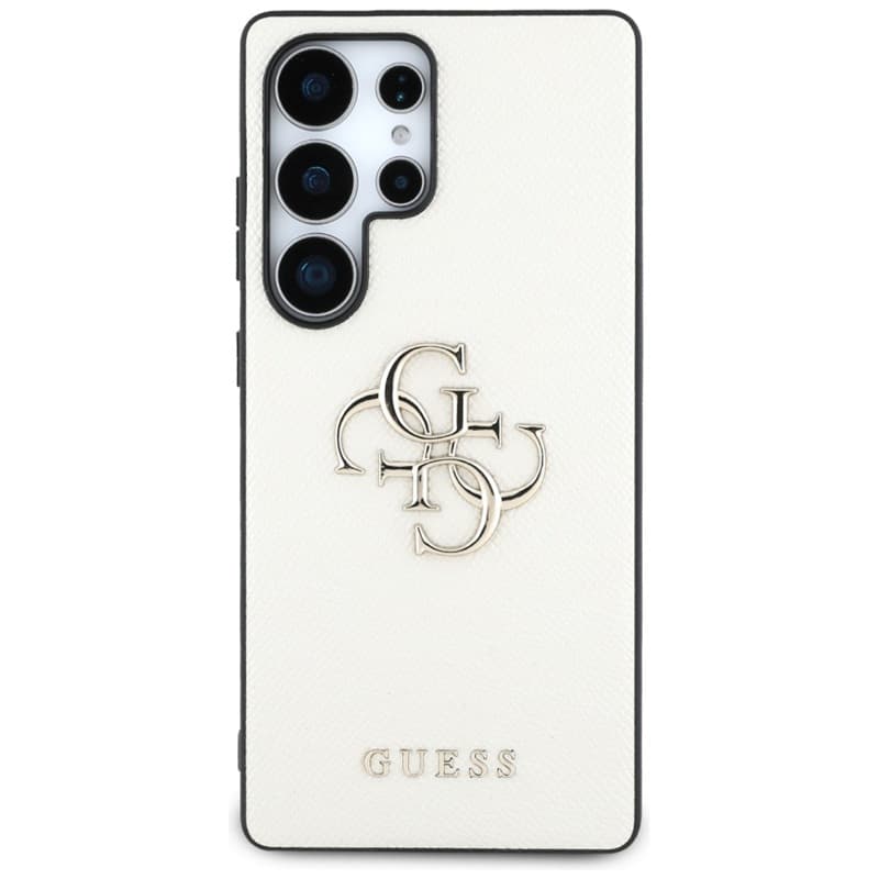 Guess Grained Big 4G Logo Small Classic Logo - Case for Samsung Galaxy S25 Ultra (beige) 3