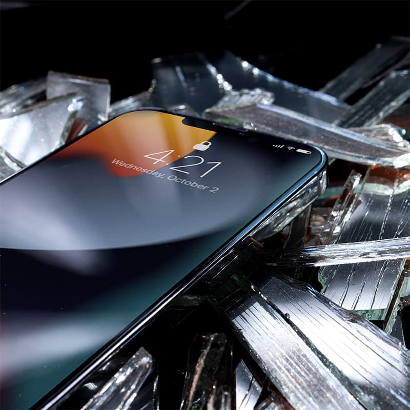 Crong 7D Nano Flexible Glass - Unbreakable 9H hybrid glass for the entire iPhone 13 mini screen 7