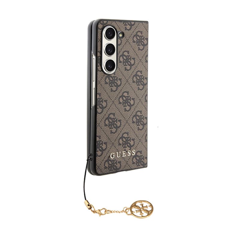 Guess 4G Charms Collection - Case for Samsung Galaxy Z Fold 5 (brown) 5