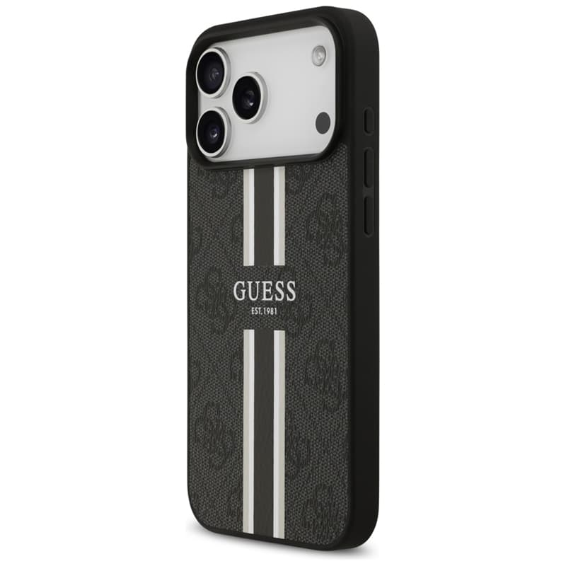 Guess 4G Printed Stripes MagSafe - Case iPhone 17 Pro Max (black) 2