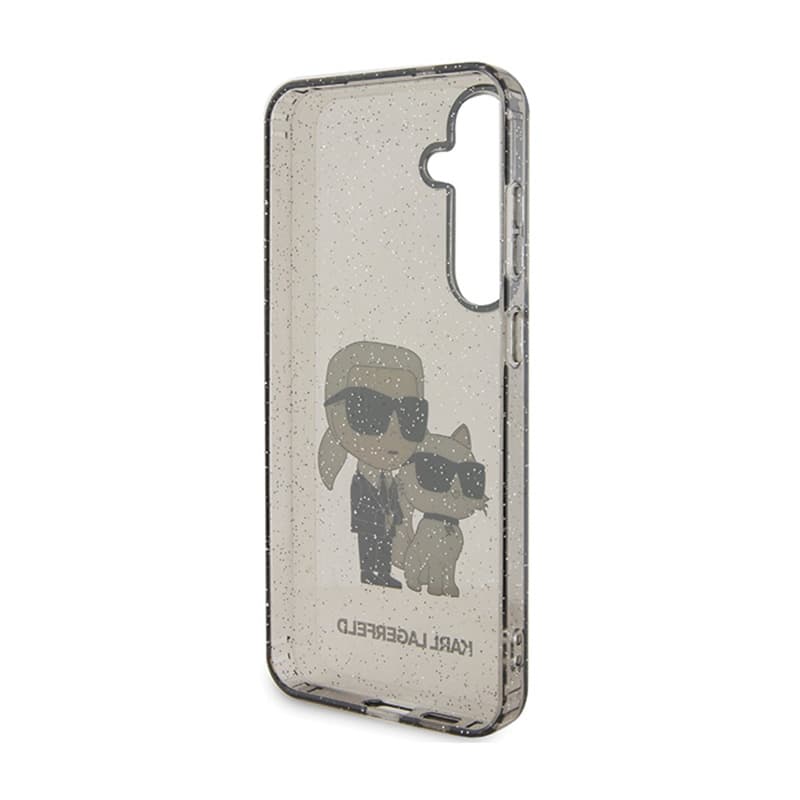Karl Lagerfeld IML Glitter Karl & Choupette - Case for Samsung Galaxy S24+ (black) 7