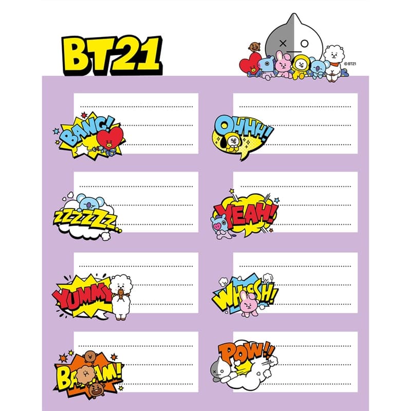 BT21 - Set of stickers 2