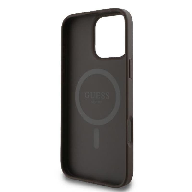Guess 4G Printed Stripes MagSafe - Case for iPhone 16 Pro (brown) 7