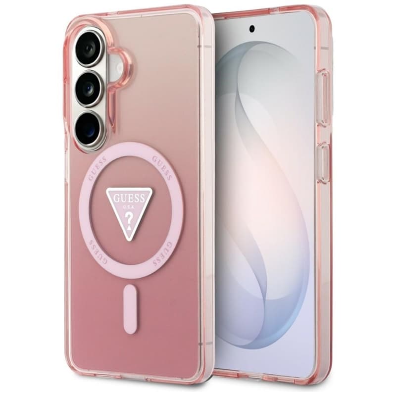 Guess IML Gradient Triangle MagSafe - Samsung Galaxy S26 Case (Pink) 1