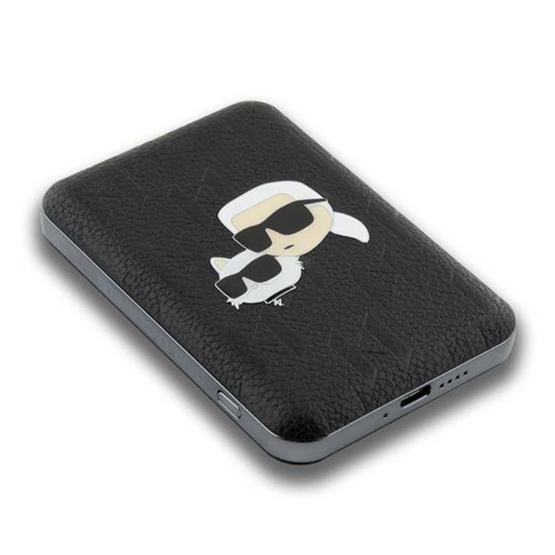 Karl Lagerfeld Karl & Choupette Head Pin MagSafe - Wireless Power Bank 5000 mAh 15W (black) 4