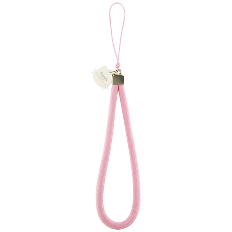 Hello Kitty Nylon Cord Kitty Head - Phone Charm (Pink) 2