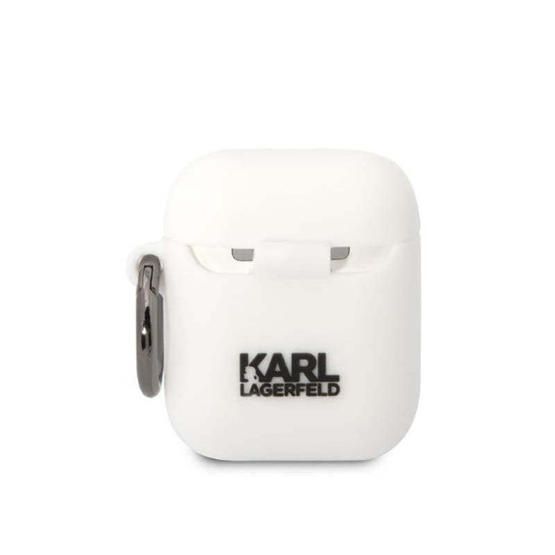 Karl Lagerfeld Silicone NFT Choupette Head 3D - AirPods 1/2 gen case (white) 2