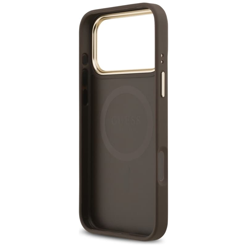 Guess Grained Strass Logo MagSafe - Case iPhone 17 Pro Max (brown) 7