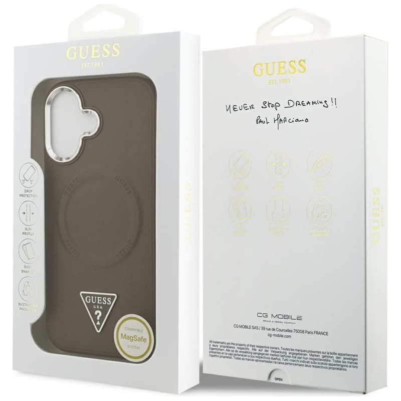 Guess Triangle Logo MagSafe - Case iPhone 17 (Brown) 8