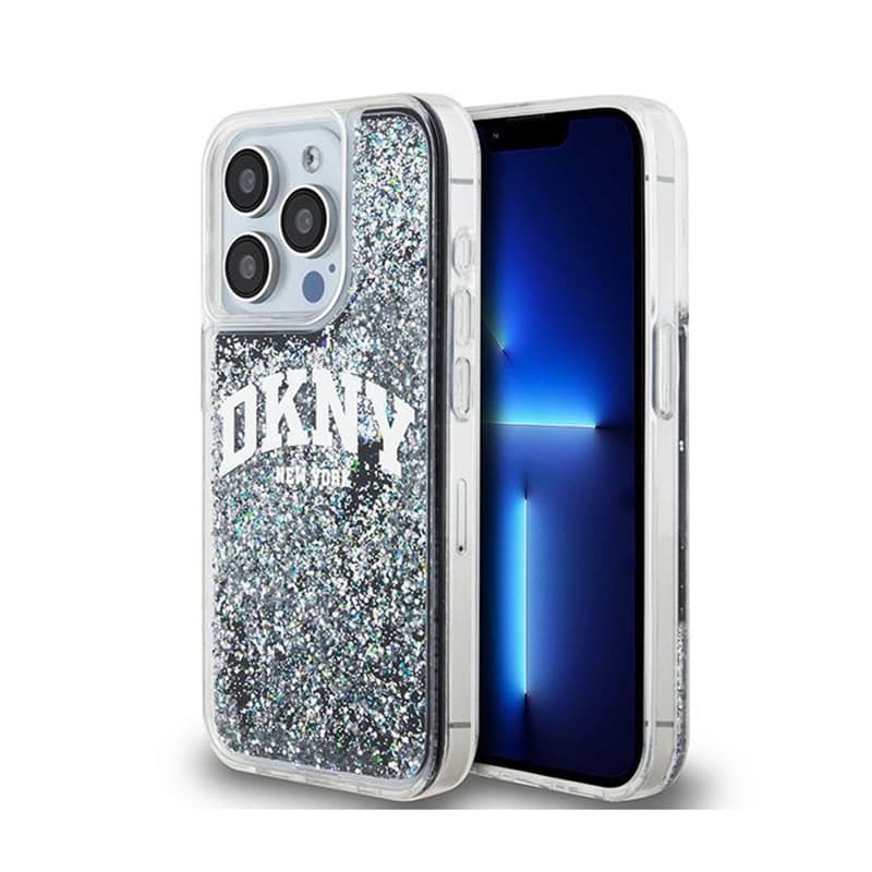 DKNY Liquid Glitter Big Logo - Case for iPhone 14 Pro (black) 1