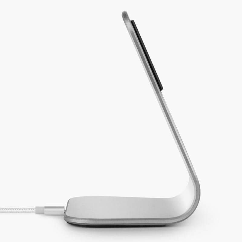 XVIDA (POWER 2) Wireless Charging Desk Stand - Qi 7.5W (Silver) 2