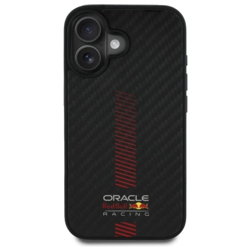 Red Bull Carbon Fiber Power Bar MagSafe - iPhone 16 Plus Case (Black) 3