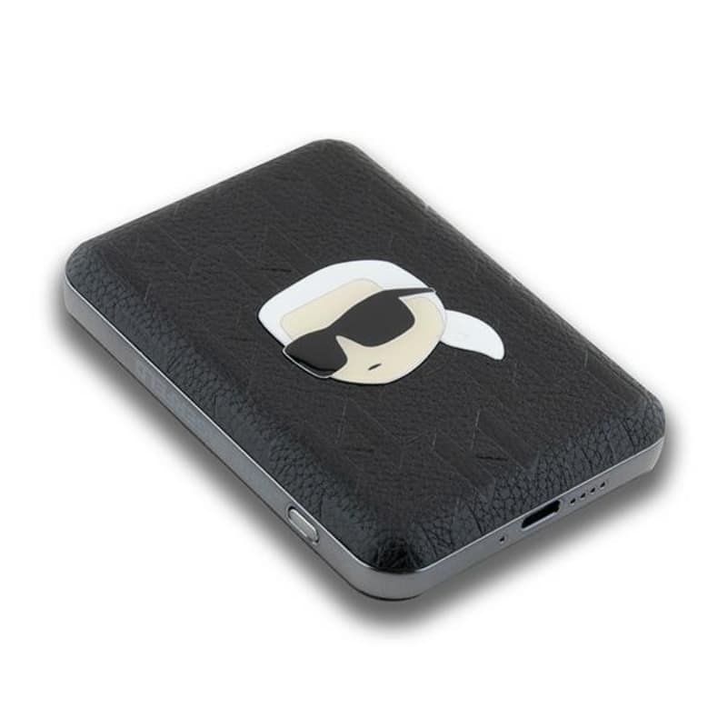Karl Lagerfeld Karl Head Pin MagSafe - Wireless Power Bank 5000 mAh 15W (black) 4