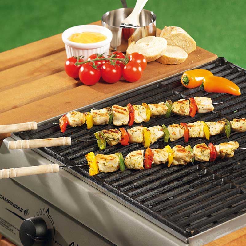 BBQ - skewers for skewers entirely metal 24 cm (4 pcs) 2
