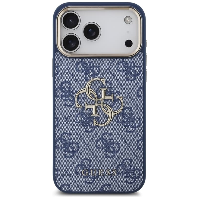 Guess 4G Big 4G Classic Logo - Case iPhone 17 Pro Max (Blue / Gold) 3