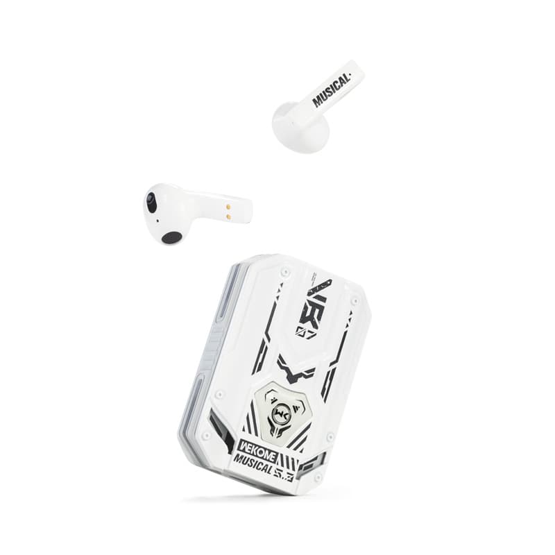 WEKOME VB07 Mecha Series - Bluetooth V5.3 TWS wireless headphones with charging case (White) 7