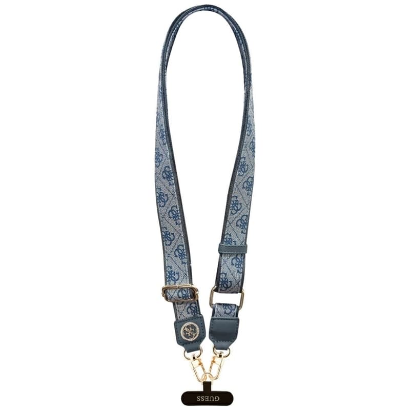 Guess Universal Crossbody Strap 4G Tether Patch Strass Metal Logo - Universal Phone Strap / Lanyard (Blue) 1